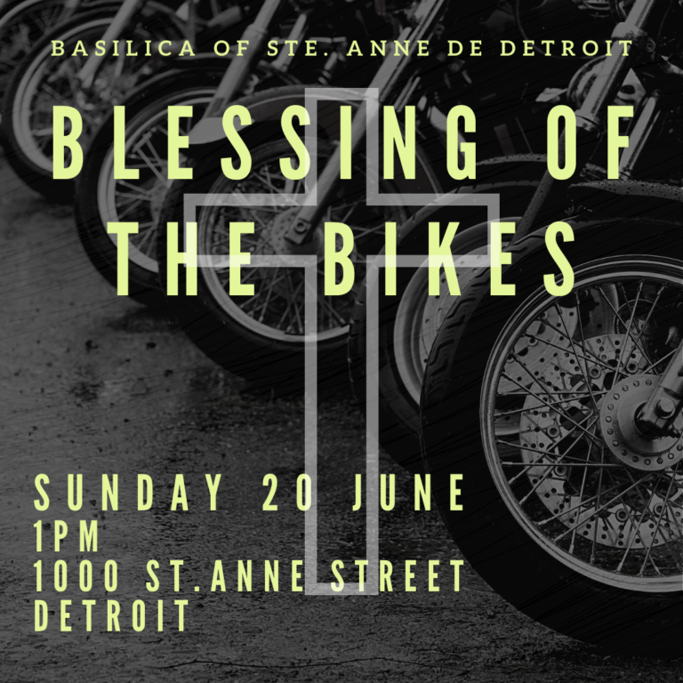 Blessing of the Bikes Sainte Anne de Detroit